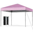 thumbnail image 1 of Costway 10 X 10 FT Pop up Canopy Tent with Portable Carrying Bag 8 Stakes 4 Wind Ropes, 1 of 10