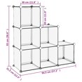 thumbnail image 4 of vidaXL Cube de Rangement avec 6 Cubes Noir PP, 4 of 4