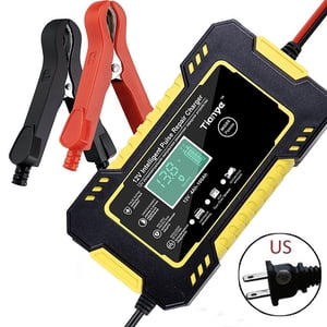 EGNMCR Chargeur de batterie de voiture, 12V/6A Chargeur de batterie automatique intelligent Automobile pour voiture Allumez la puissance