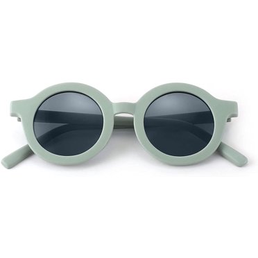 FEISEDY Mignonnes Lunettes de Soleil Rondes pour Enfants Filles Garçons Bébés Protection UV400 Parfaites pour les Activités de Plein Air Ou les Cadeaux B2788