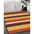 thumbnail image 2 of Ahgly Company Tapis d'Intérieur Carrés Abstraits Jaunes Abstraits pour Aire, 7 Pieds Carré, 2 of 6