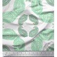 thumbnail image 1 of Soimoi Green Silk Fabric Floral & Block Decor Fabric Printed Yard 42 Inch Wide, 1 of 5