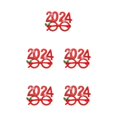 thumbnail image 3 of VONKY 2024 Glasses Frame Accessory For Every Occasion Party Supplies Funny Shape red 5Set, 3 of 6