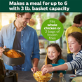 thumbnail image 5 of (Manufacturer Refurbished) Philips HD9630 Twin TurboStar XXL Analog Air Fryer 1.4kg (Black), 5 of 5