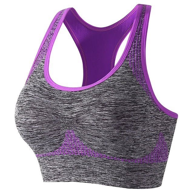 AherBiu Sports Bras for Women Wireless Racerback High Impact Support Workout Tops Yoga Bralette