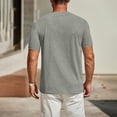 thumbnail image 2 of Besolor T-Shirt d'Été pour Homme à Manches Courtes, Col Rond Classique, T-Shirts Décontractés, Couleur Unie, Hauts Basiques, 2 of 5