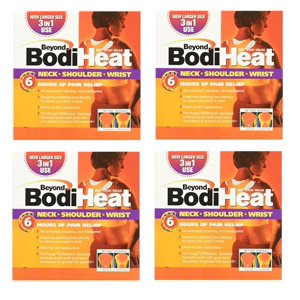 Beyond BodiHeat, Cou, épaule, plaque chauffante de poignet, 6 Heures de soulagement de la douleur, 4 Nombre