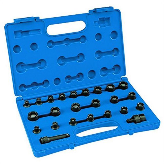 Grey Pneumatic GY1224RD Clé à Impact SAE 0.37 Po - 24 Pcs