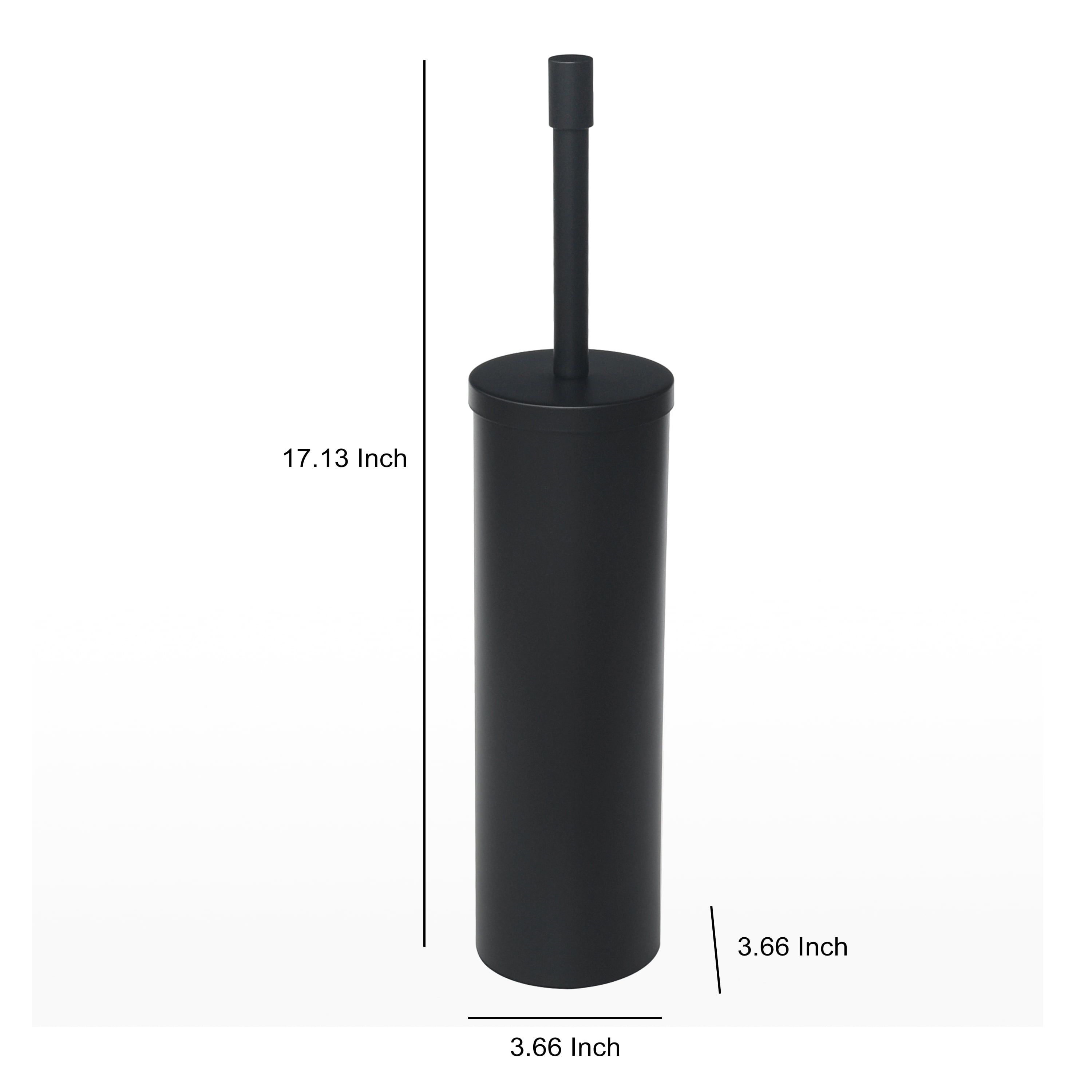 Brosse de toilette et support en métal, Better Homes & Gardens, noir mat
