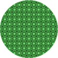 thumbnail image 1 of Ahgly Company Machine Washable Indoor Round Transitional Green Area Rugs, 5' Round, 1 of 7