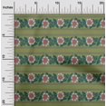 thumbnail image 1 of oneOone Viscose Chiffon Fabric Leaves & Floral Block Print Sewing Fabric BTY 42 Inch Wide, 1 of 4