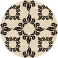 thumbnail image 1 of Ahgly Company Tapis d'Intérieur Lavable en Machine Carré Transitionnel Marron Café, 3 Pieds Carré, 1 of 7