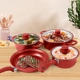 thumbnail image 5 of Fesfesfes 13 Piece Non Stick Cookware Set Pots and Pans with Lids Frying Pan Heat Proof Handles Even Heating Stovetop Oven Safe Home Kitchen Cooking Necessary, 5 of 5