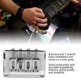 thumbnail image 4 of 4 String Guitar Bridge, Durable Guitar Bridge Metal Fixed Hardtail Saddle Musical Replacement Parts For Electric Guitars Bass Ukulele, 4 of 8