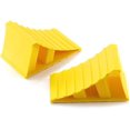 thumbnail image 1 of 2 PCS Wheel Chocks, Non Slip Base, Suitable for Most Tyre Sizes, Safety Wheel Chocks for Travel Trailers RV Accessories Truck Car, Lightweight, Helps Keep Your Vehicle in Place(Yellow), 1 of 5