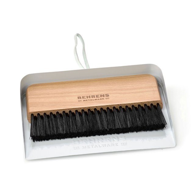 Behrens Ensemble Portable Pelle et Balayette en Acier Galvanisé, Blanc