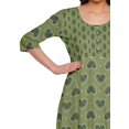 thumbnail image 3 of Moomaya Haut Indien Imprimé Robe Kurti Longue Tunique à Manches 3/4 Robes pour Femmes, 3 of 5