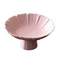 thumbnail image 3 of Abbracc Ceramic Footed Bowl Countertop Decorative for Home Decor Room Pink, 3 of 9