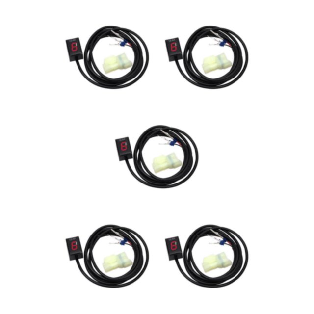 VONKY Speed Gear Indicator Motorcycle Gear Display Gear Indicator Gear Motorcycle red 5Set