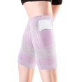 thumbnail image 1 of 1 Paire Genouillères Sport Respirantes Protection Genouillère Femme Adulte Nylon Basketball Volleyball Protecteur Bandage Réutilisable Confortable TG, 1 of 7