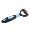 thumbnail image 2 of Deshedding Dog Brush, Dog Brush for Shedding Dog Rake Cat Brush Double Sided Undercoat Rake Comb for Detangling, Deshedding Pet Grooming Brush for Small, Medium Dogs and Cats, 2 of 7