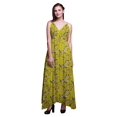 thumbnail image 1 of Bimba Oiseau Imprimé Femmes Long Maxi BeachDressStrappy Summer Resort Wear-Small, 1 of 1