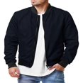 thumbnail image 2 of Veste Bomber pour Hommes Patchwork Manteaux Automne Hiver, 2 of 6