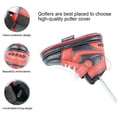 thumbnail image 3 of Decodeary Housse de Tête de Club de Golf en Cuir PU Forme de Espadrilles Putter Noir Rouge, 3 of 9