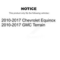 thumbnail image 2 of Kugel Front Rear Wheel Bearing & Hub Assembly Kit for Car 2010-2017 Chevrolet Equinox GMC Terrain - Left Right Side (Driver Passenger) K70-101262, 2 of 11