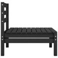 thumbnail image 4 of vidaXL Garden Middle Sofas 2 pcs Black Solid Pinewood, 4 of 6