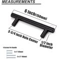 thumbnail image 4 of czcpp-20 Pack 96mm(3-3/4 Pouces) Poignées de Porte de Cuisine Noires Poignées de Bar Poignées d'Armoire Poignées de Tiroir Poignées de Cuisine Poignées de Porte d'Armoire, 4 of 4