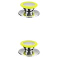 thumbnail image 4 of kurtrusly Stainless Steel Anti-scald Pot Cover Knob Replacement Household Kitchen Pan Lid Handle Upgrade Modified Accessories Green Small 2Set, 4 of 6