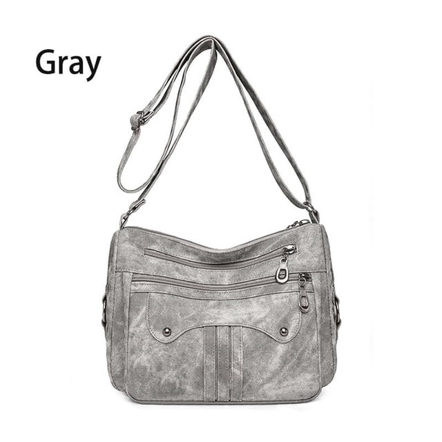 Yhmxh Crossbody Bags for Women,Backpack,Diaper Bag,Lunch Box Multi Functional Large Capacity Shoulder Bag Large Capacity Shoulder Bag Washed Leather Bag Fashionable Mom Bag The Storage