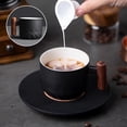 thumbnail image 1 of Amzcrzy Cups Wooden Handle Coffee Cup, Tea Cup, Gradient Glaze, Exquisite Ceramic Small Cup A Jar Coffee Cups Coffee Mug, 1 of 4