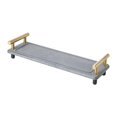 thumbnail image 4 of Bathroom Sink Organizer, Fast Drying Sink Tray Versatile Simple Decorative Tidy dark gray gold, 4 of 9
