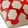 thumbnail image 2 of The HomeCentric Housses de Coussin, Housses de Coussin Décoratives Rouges de Designer, Lot de 2, 16x16 Pouces (40x40 cm) Housse de Coussin en Similicuir pour Canapé, Abstrait, Housses de Coussin Modernes - Rouge Tout Temps, 2 of 3