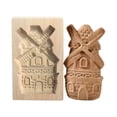 thumbnail image 2 of Oleegame 2PC Cookie Mold DIY Baking Moulds Wooden Cookie Cookie Moulds Embossing Craft Decorative Baking Tools For Christmas Thanksgiving Christmas Kitchen, 2 of 6