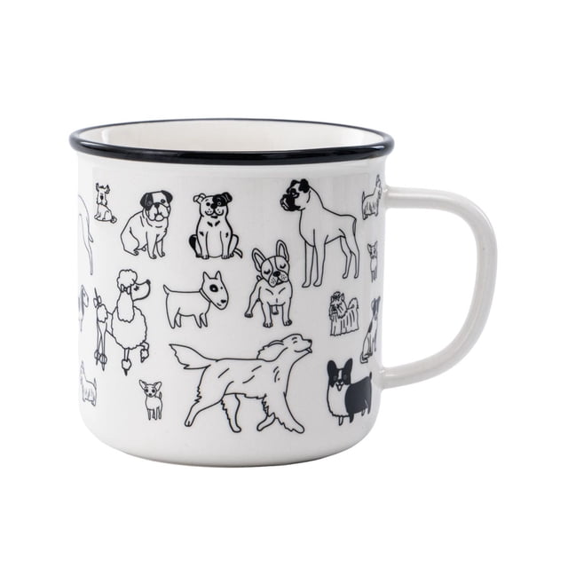 Mainstays Dogs Ceramic Mug, 20.96 oz, 1 Piece