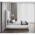 thumbnail image 4 of Tête de Lit Rembourrée de 72 Pouces en Lin Crème avec Soutien de Matelas, 4 of 5