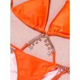 thumbnail image 4 of Maillot de Bain Licou Cravate Triangle Côté Femme String 2 Pièces Maillot de Bain, 4 of 5