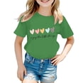 thumbnail image 1 of 2025 Filles Mignon Imprimé Graphique T-Shirts 5T Filles Col Rond Manches Courtes Filles T-Shirt Manches Courtes Tee Été Décontracté T Filles Hauts T-Shirt, 1 of 4