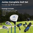 thumbnail image 2 of Gymax 31'' Portable Junior Complete Golf Club Set for Kid Age 8+ Set of 5 Blue, 2 of 10