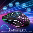 thumbnail image 3 of YOPTOP Wireless Gaming Mouse Rechargeable USB 2.4G Computer Ergonomic Optical Mice for PC Laptop Desktop Windows Mac  Silent,type_c, 3 of 9
