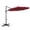 Red, variant on Costway 10 FT Patio Cantilever Umbrella with 360° Rotation, Easy Tilt Adjustment, 8 Ribs Beige