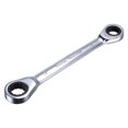 thumbnail image 1 of Unique Bargains Double Box End Ratcheting Wrench (14x17mm) Metric 72 Teeth 12 Point Ratchet Spanner Tools, CR-V, 1 of 5