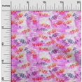 thumbnail image 2 of oneOone Tissu Polyester Spandex Rouge Feuilles pour Couture Tissu Imprimé au Mètre 56 Pouces de Large, 2 of 5