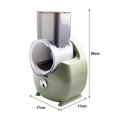 thumbnail image 2 of MYG for 3-in-1 Electric Rotary Vegetable Cutter Slicer Automatic Chopper Grater with 3 Interchangeable Blades for Fruits Vegetables Cheese Easy to Clean and Store One-Button Operation, 2 of 10