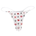 thumbnail image 4 of FhsagQ Panties Womens Panties Robe Comfort Soft G String T Back Low Rise Panties Underpants Women's Women's Panties Panties for Women Plus Bra & Underwear Set Women's Panties Crotchless White S, 4 of 5
