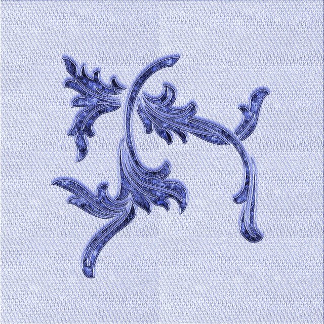 Ahgly Company Tapis d'Intérieur Lavable en Machine Carré Lavande Bleu, 6 Pieds Carré
