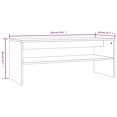 thumbnail image 4 of vidaXL Coffee Table Brown Oak 100x40x40 cm Engineered Wood, 4 of 5
